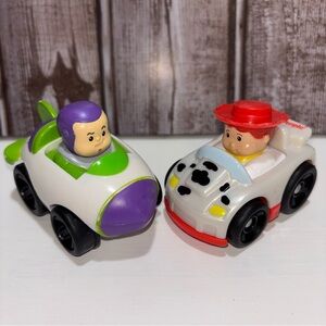 Disney Toy Story Fisher Price Little People Wheelies 2009 Jessie 2012 Buzz Rare